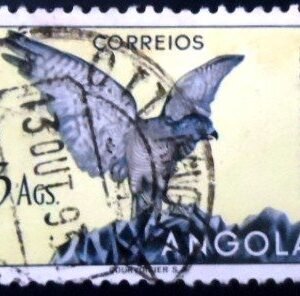 Selo postal da Angola de 1951 Southern Shikra U