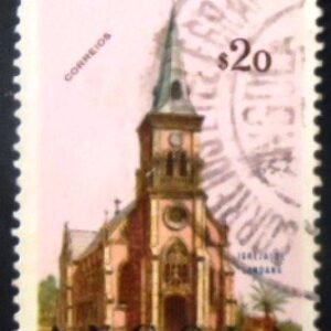 Selo postal da Angola de 1963 Church in Landana U
