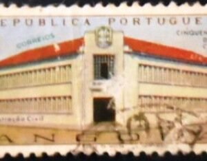 Selo postal da Angola de 1967 50 years Carmona U