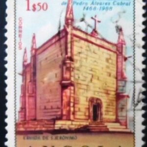 Selo postal da Angola de 1968 St.Jerome Convent U