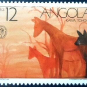 Selo postal da Angola de 1991 Kawa Tchowé M