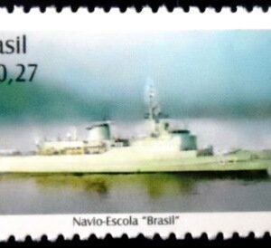 Selo postal do Brasil de 2000 Navio - Escola Brasil M