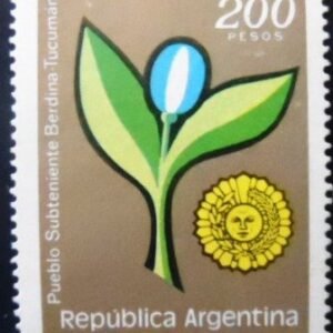 Selo postal da Argentina de 1979 Subteneinte Berdina N