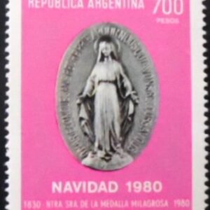 Selo postal da Argentina de 250th anniversary of Miracle of Luján M