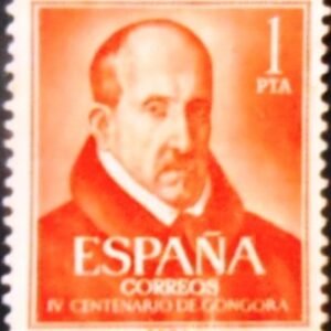 1961 Selo postal do Brasil de 1961 Luis de Góngora N