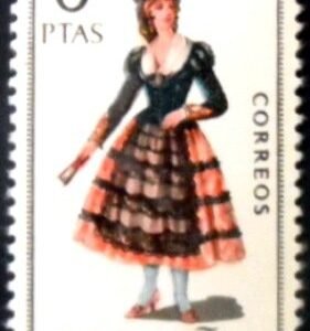 Selo postal da Espanha de 1969 Madrid M