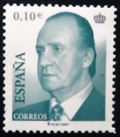 Selo postal da Espanha de 2006 King Juan Carlos I 10 N sev