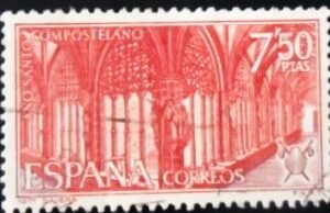 Selo postal da Espanha de 1981 Monastery of Santa Maria la Real U