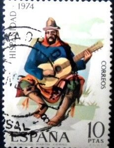 Selo postal da Espanha de 1974 - Hispanic Heritage Argentina U