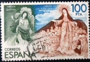 Selo postal da Espanha de 1980 ESPAMER 80 U