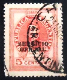 Selo postal da Argentina de 1947 José Francisco de San Martín U D sev