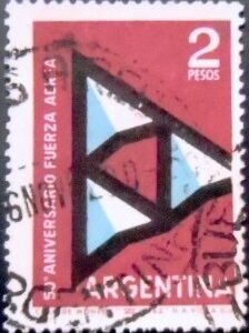 Selo postal da Argentina de 1962 50 Years Argentine Air Force U