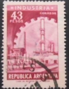 Selo postal da Argentina de 1965 Industry U