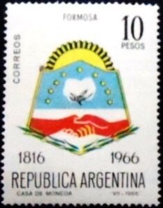 Selo postal da Argentina de 1966 Formosa M
