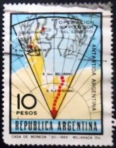 Antarctic Map with Expedition Route