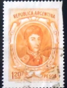 Selo postal Argentina 1973 José Francisco de San Martín 1.20 U