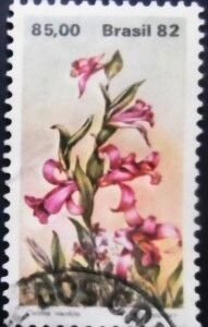 Selo postal do Brasil de 1982 Cleistes Revoluta U