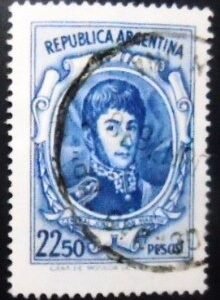 Selo postal da Argentina José Francisco de San Martín 22.50 U sev