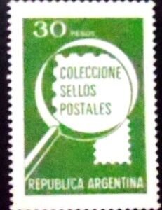 Selo postal da Argentina de 1979 Collect the Postal Stamps M