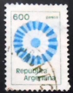 Selo postal da Argentina de 1980 National cockade 600 U