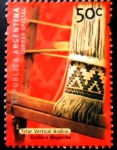 Selo postal da Argentina de 2000 Mapuche Culture U