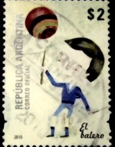 Selo postal da Argentina de 2010 The Cup and the Ball Game U