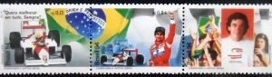 Se-tenant do Brasil de 1994 Homenagem Ayrton Senna M SET
