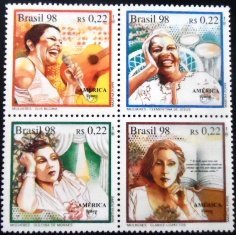 Se-tenant do Brasil de 1998 UPAEP 98 Mulheres M SET