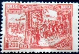 Selo postal do Brasil de 1923 Exército Pacificador M
