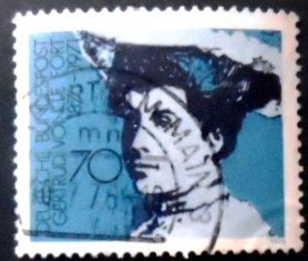 Selo postal da Alemanha de 1975 Gertrud Freiin von Le Fort U