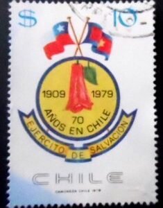 Selo postal do Chile de 1979 Badge U