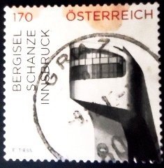 Selo postal da Áustria de 2015 Bergisel Ski-Jump U