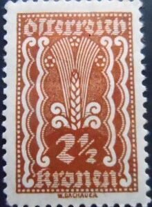 Selo postal da Áustria de 1922 Symbolism