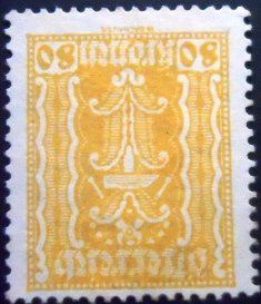 Selo postal da Áustria de 1922 Hammer & Tongs 80 N