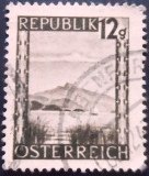 Selo postal da Áustria de 1945 Schafberg U