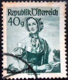 Selo postal da Áustria de 1949 Viena 1840 U sev