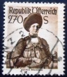 Selo postal da Áustria de 1951 Kleines Walsertal U