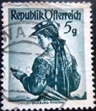 Selo postal da Áustria de 1958 Salzburg U sev