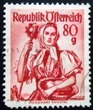Selo postal da Áustria de 1958 Styria U sev