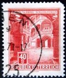 Selo postal da Áustria de 1962 Porcia Castle U
