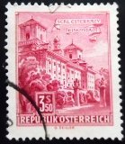 Selo postal da Áustria de 1962 Esterhazy Palace U y