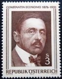 Selo postal da Áustria de 1976 Constantin von Economo M