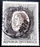 Selo postal da Áustria de 1985 Johann Joseph Fux U