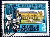 Selo postal da Áustria de 1985 Operettas Weeks in Bad Ischl U