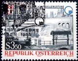Selo postal da Áustria de 1985 Vienna Mountain Spring Pipeline U
