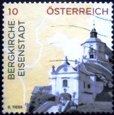 Selo postal da Áustria de 2015 Mountain Church U