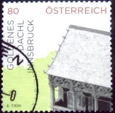 Selo postal da Áustria de 2015 Golden Roof U