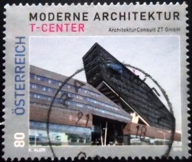 Selo postal da Áustria de 2016 T-Center U