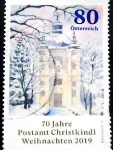 Selo postal da Áustria de 2019 Post Office Christkindl U