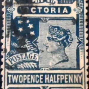 Selo postal de Victória de 1878 Queen Victoria 1 U sev